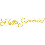 Old Fashioned Summer word art hello summer