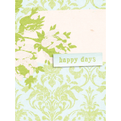 Old Fashioned Summer Journal Card happy days 3x4