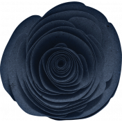 Provincial Seascape flower rolled navy
