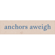 Provincial Seascape word art anchors aweigh