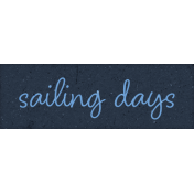 Provincial Seascape word art sailing days