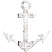 Provincial Seascape Mini wooden anchor