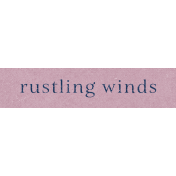 Wildwood Thicket Rustling Winds Word Art