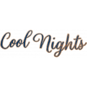 Wildwood Thicket Cool Nights Wood Word Art