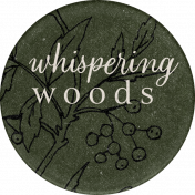 Wildwood Thicket Extras round sticker woods