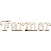 Charlotte's Farm Element word art wood farmer