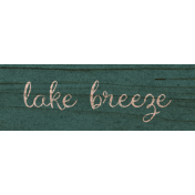 Lakeside Autumn Lake Breeze Word Art Snippet 