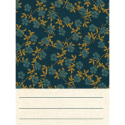 Lakeside Autumn Journal Card floral 3x4