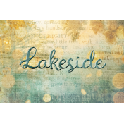 Lakeside Autumn Journal Card lakeside 4x6