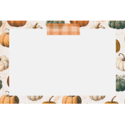 Lakeside Autumn Journal Card pumpkins 4x6