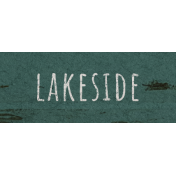 Lakeside Autumn Mini Lakeside Word Art Snippet