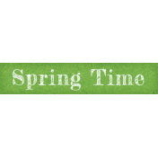 Spring Forward Mini Spring Time Word Art Snippet