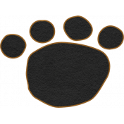 Feathers And Fur Element paw print