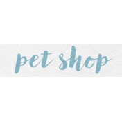 Feathers And Fur Element word art pet shop
