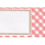 Simply Sweet Gingham 4x6 Journal Card