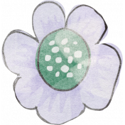 Spring Garden Sticker flower lavender