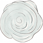 Spring Garden Sticker rose light blue