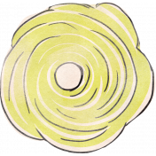 Spring Garden Sticker rose yellow