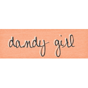 Dandy Dandelions Element word art dandy girl