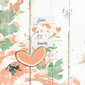 Dandy Dandelions Fine & Dandy 4x4 Journal Card