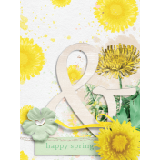 Dandy Dandelions Happy Spring 3x4 Journal Card