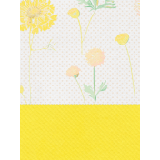 Dandy Dandelions Yellow 3x4 Journal Card