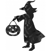 Halloween Paper Cuttings Girl 01