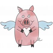 Love Knows No Borders- Pig 1 with Wings