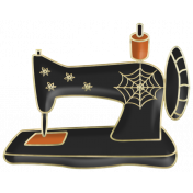 Halloween Enamel Sewing Machine