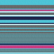 My Life Palette- Knit Turquoise/Multi Striped Paper