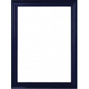 My Life Palette- 3x4 Basic Wood Frame (Navy)