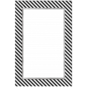 My Life Palette- 4x6 Paper Frame (Navy Stripe)