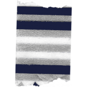 My Life Palette- Washi (Navy & Metallic Silver Stripe)