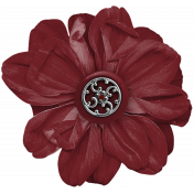 My Life Palette- Fabric Flower (Burgundy)