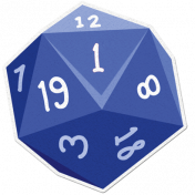 My Life Palette- Dice Sticker (Blue 1)