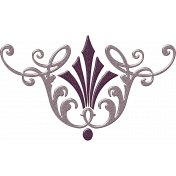 Plum Tickled_Metallic Art Deco Flourish