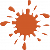 Pop Art_Orange Paint Splat