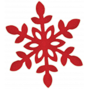 Winter Wonderland_Red Shimmer Snowflake