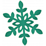 Winter Wonderland_Teal Shimmer Snowflake