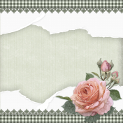 Vintage Vibes_Torn Paper with Rose and Lace