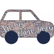 Let's Go_Map Car with Word Art