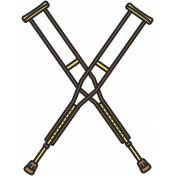 Crutches 1 Illustration