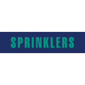 Backyard Sprinklers Word Art