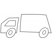 Sandbox Outline Truck 2 Template