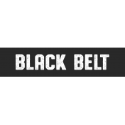 Karate Black Belt Word Art