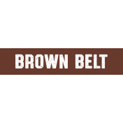 Karate Brown Belt Word Art