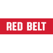 Karate Red Belt Word Art