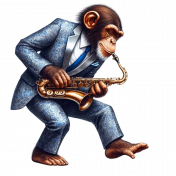 Chimpanzee Saxophone 2