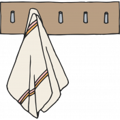 Cozy Kitchen- Towel Hanger