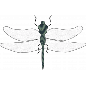 Feb 2023 Design Challenge Letter_Dragon Fly_Green